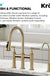 Allyn 100% Lead-Free Kitchen Water Filter Faucet in Brushed Gold, FF-102BG