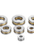 Machifit 5pcs Flat Thrust Ball Bearing ID. 2.5/3/4/6/7/8mm Mini Miniature Bearings F25-6 F3-8 F4-10