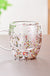 Creative Household Coffee Milk Dried Flower Quicksand Double Layer Glass Cup