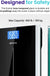 Bathroom Scale for Body Weight, Highly Accurate Digital Weighing Machine for People, Large Size and Backlit LCD Display, 6Mm Tempered Glass, 400 Pounds