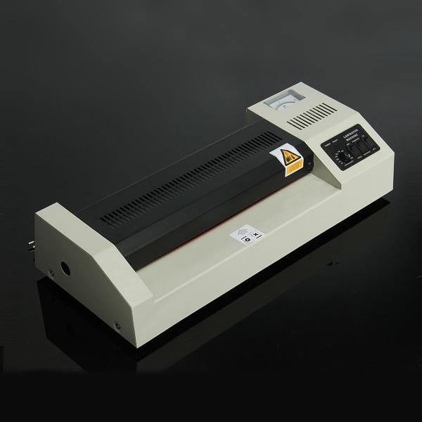 220V 600W A3 Laminating Laminator Machine Plastic Packaging Machine Four Rollers Hot Roll