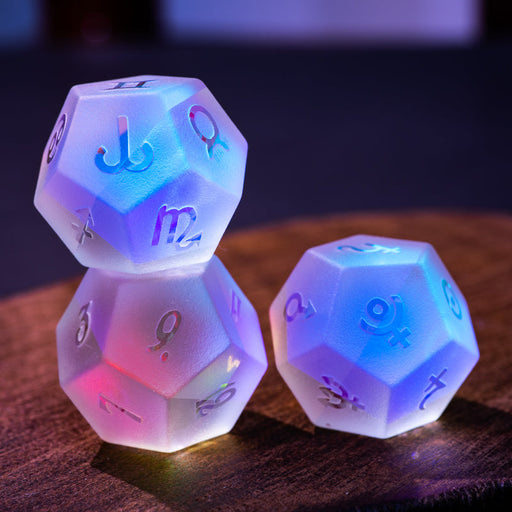 Fantasy Crystal Frosted Craft Star Dice