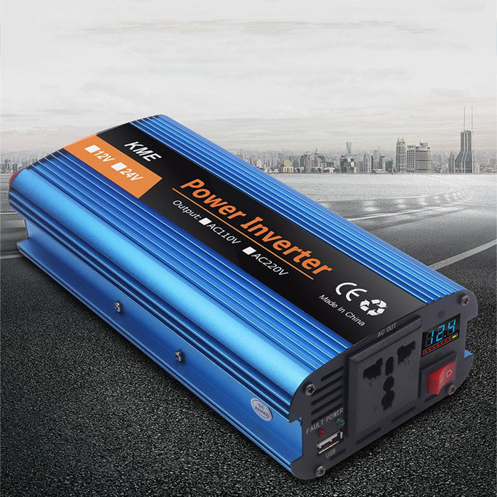 3000W LCD Power Inverter 12/24/48/60V to AC 220V Modified Sine Wave Converter