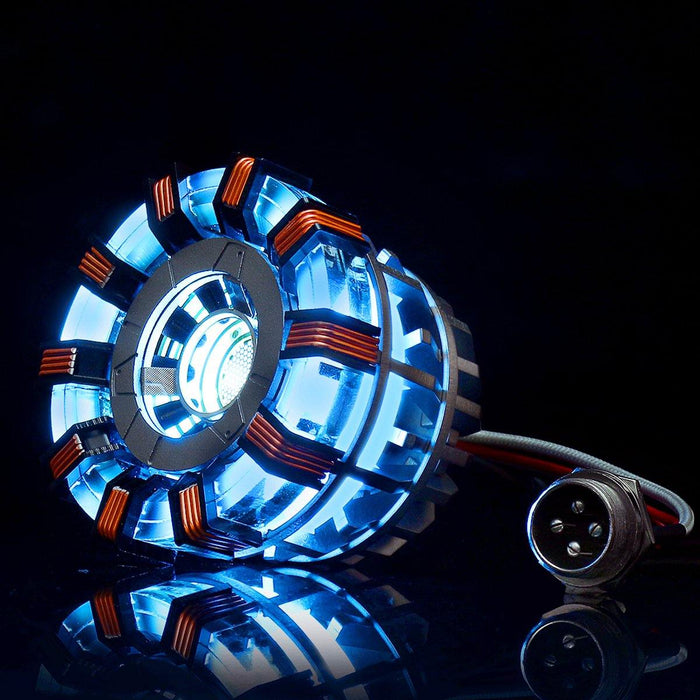 MK2 Acrylic Tony ARC Reactor Model DIY Kit USB Chest Lamp Movie Props Illuminant LED Flash Light Set Gift