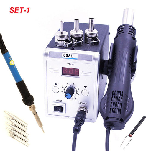 858D 700W Hot Air BGA Rework Soldering Station Electric Soldering Iron 220V / 110V for SMD SMT Welding Repair