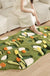 Feblilac Green Moss and Flowers Tufted Bath Mat