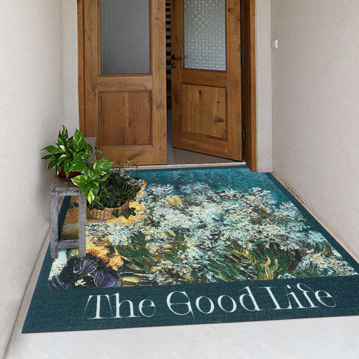 Cane Flower Door Mat