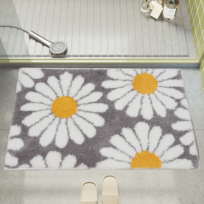 Feblilac Cute Daisy Bath Mat