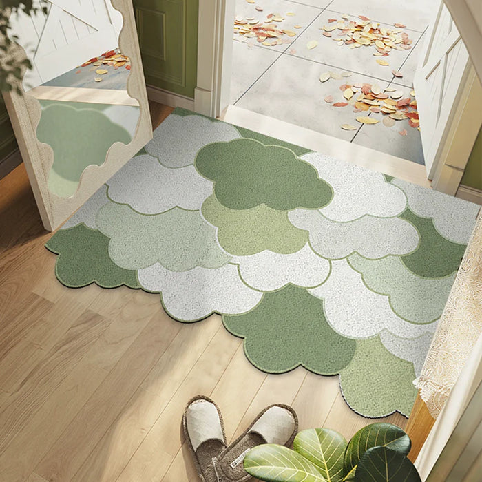 Feblilac Gradient Cloud PVC Coil Door Mat