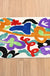 Feblilac Colorful Flower and Leaves Vase Tufted Bath Mat Mom‘s Day Gift