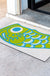 Feblilac Teal Japanese Koi PVC Coil Door Mat