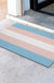 Feblilac Pink Blue White LGBT Flag PVC Coil Door Mat