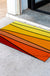 Feblilac Lovely Abstract Sunset Geometric PVC Coil Door Mat