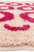 Feblilac Pink You Look Good Smiley Face Tufted Bath Mat