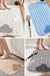 TPE Blue/Grey/Khaki/White Drain Holes and Suction Cups Tub Rug, Anti Slip Massage Bathtub Mats