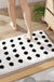 Feblilac Color Polkadot Bath Mat Mom‘s Day Gift, Color Black White Dot Rug