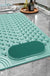 Rubber Blue/Grey/Khaki/Green Drain Holes and Suction Cups Tub Rug, Anti Slip Massage Bathtub Mats