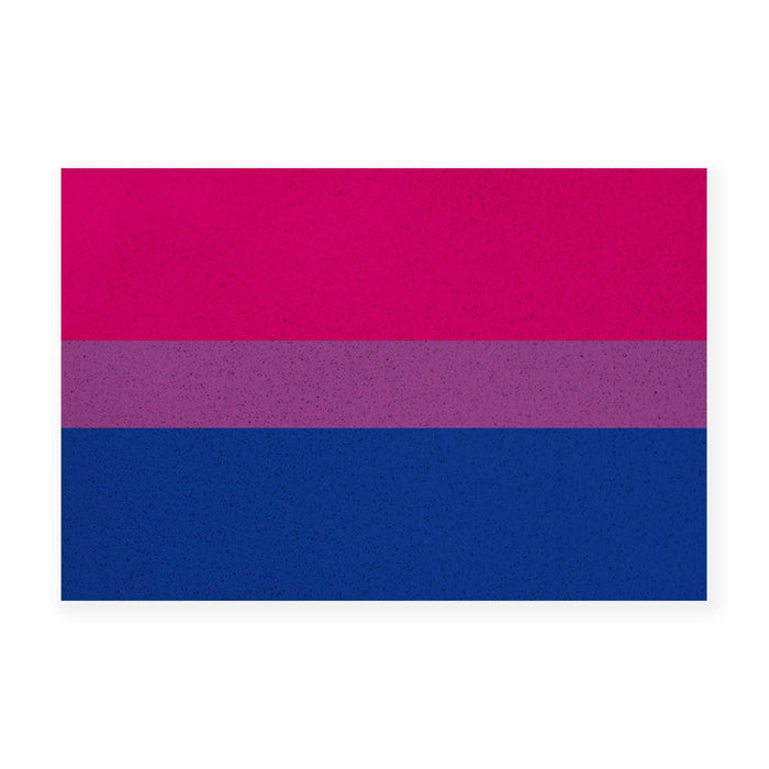 Feblilac Pink Purple Blue LGBT Flag PVC Coil Door Mat