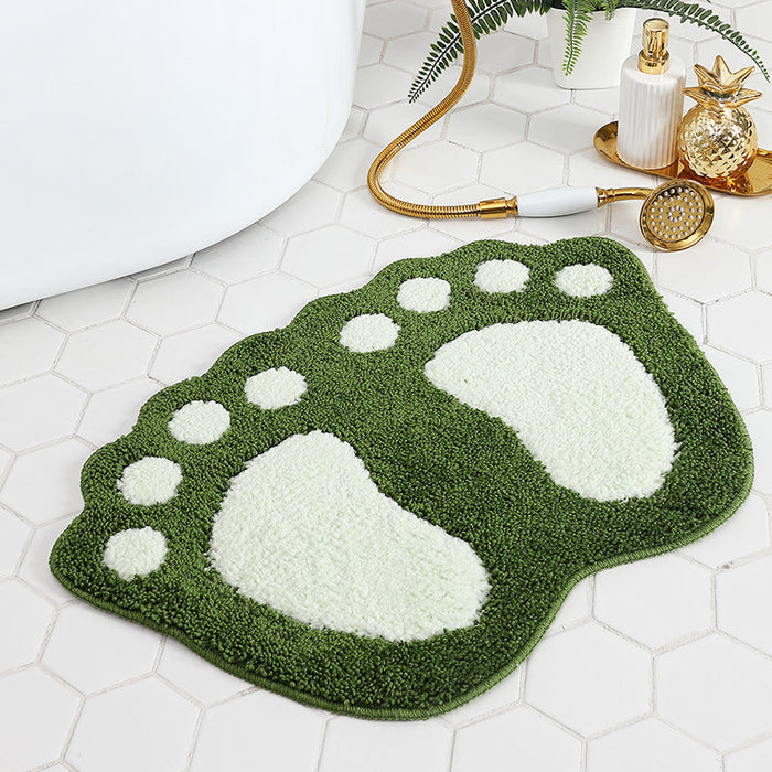 Feblilac The Nordic Cute Feet Bath Mat 40cmx60cm, 48cmx67cm