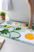 Feblilac Grey Leaves and Flower Bath Mat