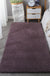 Feblilac Rectangular Solid Purple Thickened Tufted Bath Mat