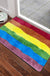 Rainbow Flag Bath Mat, Gay Pride Home Decor, Colorful Mountain Bathroom Rug, 60x90cm or 23x35 inches