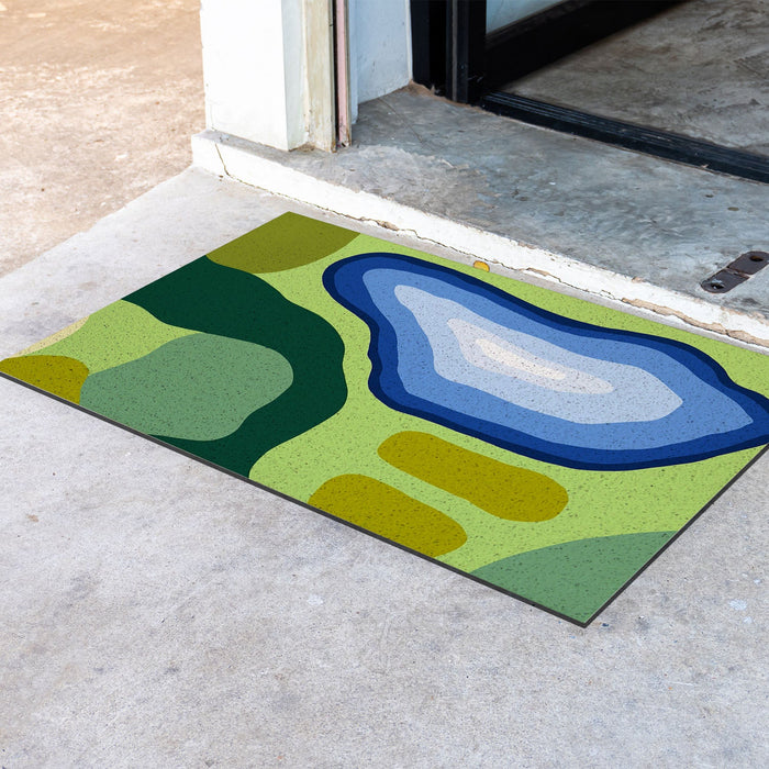 Feblilac Moss and Lake PVC Coil Door Mat