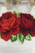 Feblilac Two Rose Flower Tufted Bath Mat