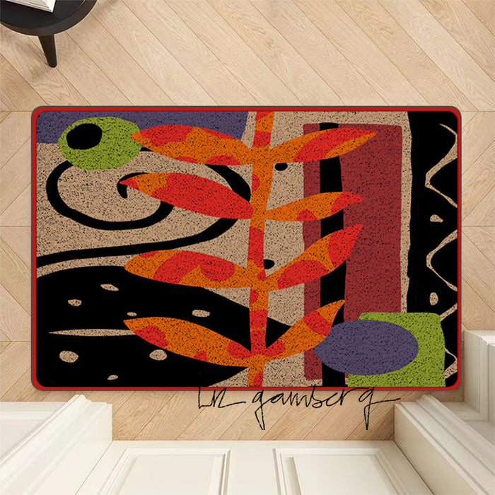 Feblilac Layered Vines Fluff Nylon Door Mat by Liz Gamberg Studio from US