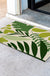 Feblilac Green Tropical Plant Leaves PVC Coil Door Mat @Frank's design