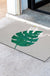 Feblilac Cat and Monstera PVC Coil Door Mat