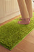 Feblilac Rectangular Solid Green Tufted Bath Mat