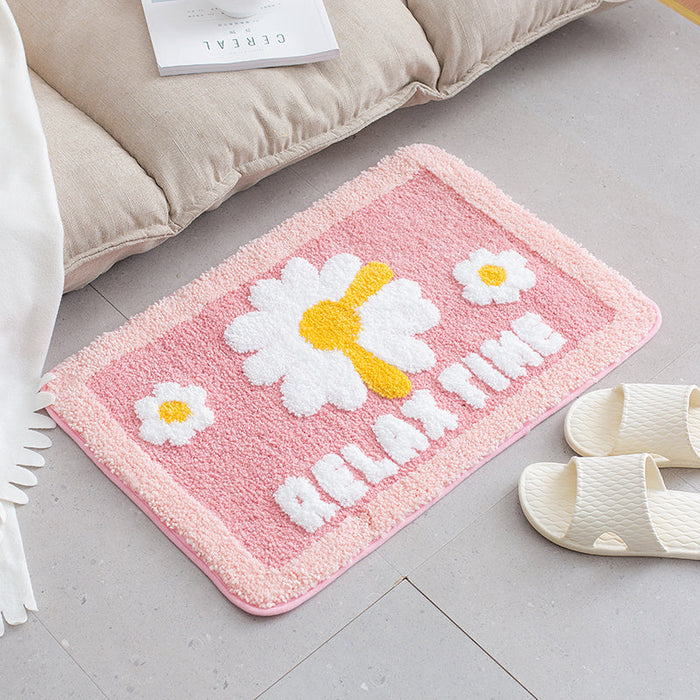 Feblilac Relax Time Daisy Bath Mat