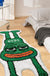 Green Frog Bath Mat Bedroom Rug, Funny Cartoon Animal Soft Plush Water-Absorbent Mat, Machine Washable