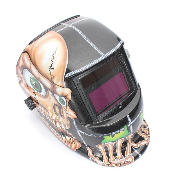 Skull Solar Auto Darkening Arc Tig Mig Welding Grinding Helmet Welder Mask