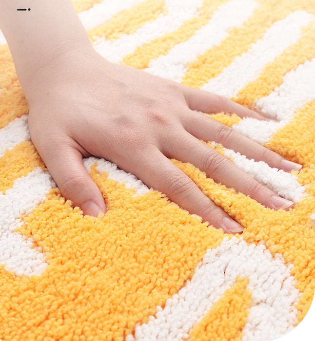 Feblilac Yellow Lemon Bath Mat 18"x30" or 46x76cm