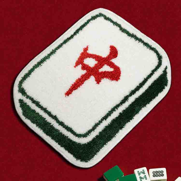 Feblilac Mahjong Fa Fortune Bath Mat 21.6"x23.6"