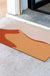 Feblilac Orange Desert Hills Sun PVC Coil Door Mat