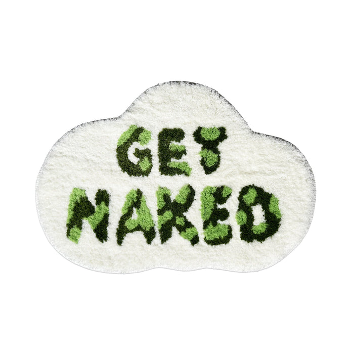 Feblilac Green GET Naked Clouds Tufted Bath Mat