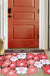 Feblilac Cute Red Flower Cutting Entrance Door Mat