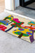 Feblilac Color Mushroom PVC Coil Door Mat