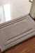 Feblilac Rectangular Simple Solid Memory Foam Tufted Bath Mat