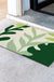 Feblilac Green Leaves PVC Coil Door Mat