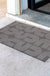 Feblilac Grey U Shaped Pattern PVC Coil Door Mat