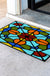 Feblilac Baroco Style Glasses Geometric PVC Coil Door Mat