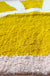 Feblilac Yellow Sun Pink Edge Tufted Bath Mat