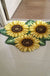 Feblilac Three Sunflowers Tufted Bathmat