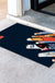 Feblilac Colorful Koi Flags PVC Coil Door Mat