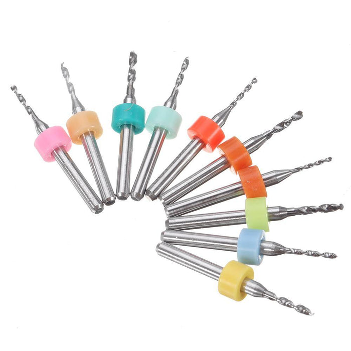 Drillpro DB-P1 10pcs Tungsten Steel Hard Alloy PCB CNC Drill Bits For Circuit Boards PCB Drill Bit