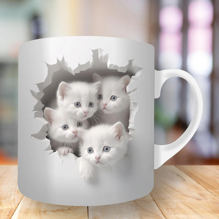 Cat Hollow Wall Ceramic Coffee Mug